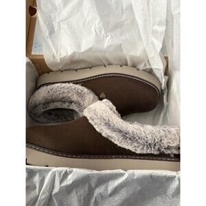 Skechers Women's Bobs Keepsakes Lite Slippers Cozy Blend Chocolate Size 10 New